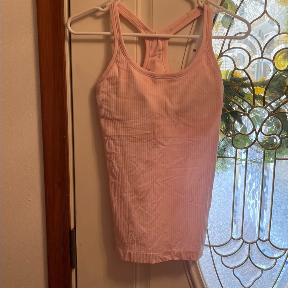 Lululemon Ebb to Street Tank light pink